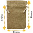 thumbnail image 2 of Bolsas de arpillera con cordón Supply Friend, 50 unidades, 13 x 20 cm, 2 of 3