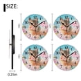 thumbnail image 2 of Battery Operated Analog Wall Clocks Non-Ticking Silent Modern Clock Decorative for Home,Office-Cute Kitten Sitting In Ice Cream Basket(10inch), 2 of 4