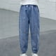 thumbnail image 2 of Odeerbi 3-14 Años Niñas Jogger Jeans Pantalones de Vaquero Lindos Primavera Verano Cintura Elástica Vaquero Pantalones de Longitud Completa Con Bolsillo, 2 of 5