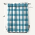 thumbnail image 5 of Simply Daisy 70" W x 73" L Gingham Plaid Polyester Shower Curtain, Unreal Teal [1 Ct], 5 of 5