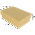 thumbnail image 2 of N'icePackaging - 20 Qty Kraft Imported Cotton Filled Pendant Jewelry Boxes - for Pendants/Earrings/Zippos/Collectables & Homemade Crafts - 3 1/4" x 2 1/4" x 1", 2 of 7