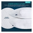 thumbnail image 3 of Paquete 2 Almohadas Algodón, Relleno Tipo Down Alternative, Hipoalergénica Esquimal (Blanco, King Size), 3 of 7
