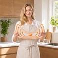 thumbnail image 7 of Flexible Silicone Cutting Board, Large Orange Non-Slip Prep Mat for Kitchen Preparation, 7 of 7