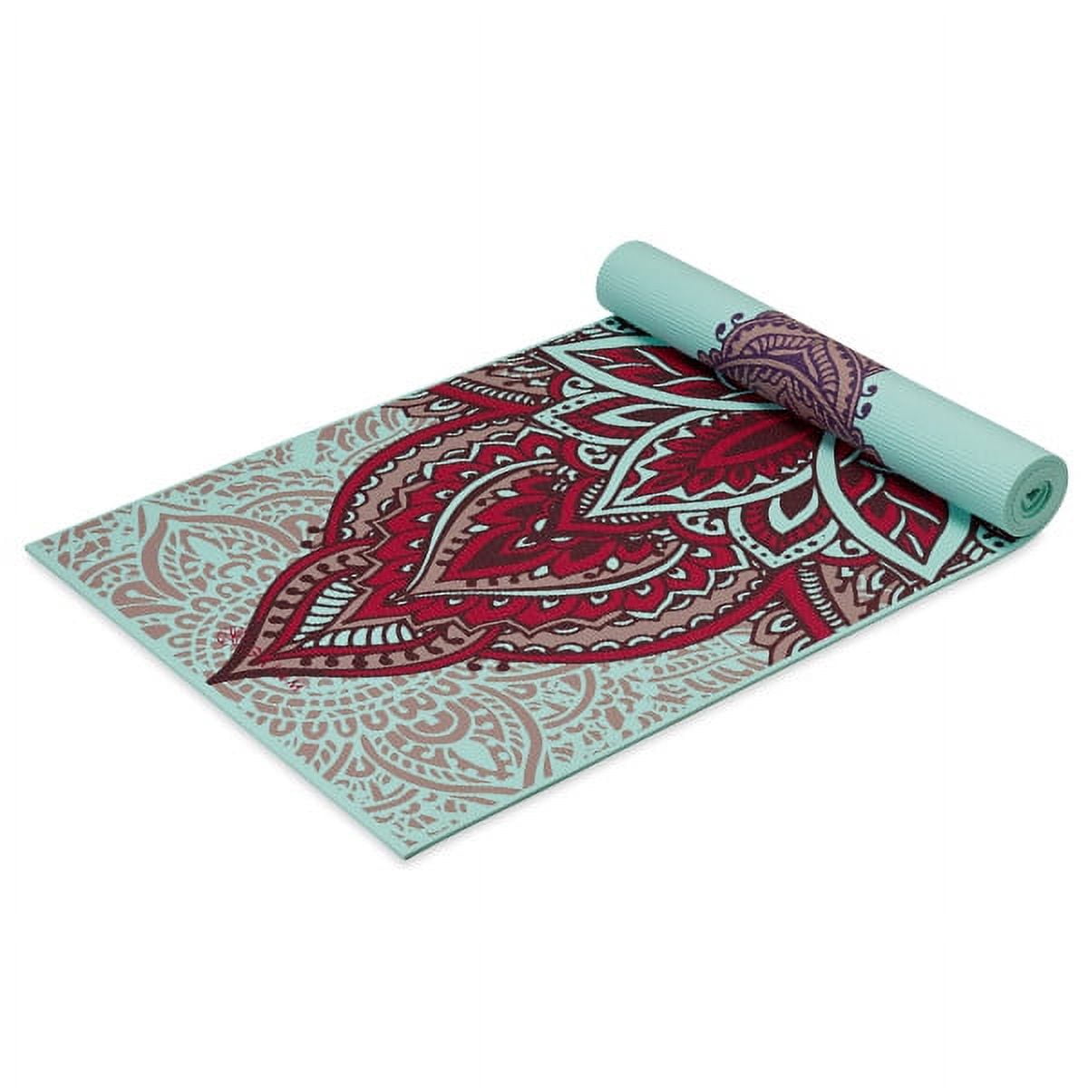 Gaiam Premium Reversible Yoga Mat, Zara Rogue, 6mm