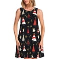 thumbnail image 1 of Disketp Christmas Tree and Gold Socks para Vestido sin Mangas para Mujeres, Vestidos de Verano para Mujeres, Casual y Holgado para la Playa, 1 of 7