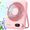 Pink-2000mAh, variant on Desk Fan Battery Operated, Portable USB Rechargeable Fan, 2000mAh 180° Tilt Folding Personal Fan With Power Display, 100 Speeds Ultra Quiet Table Fan for Desktop, Home, Travel