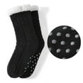 thumbnail image 3 of LEMZONE Men's Warm Cozy Slipper Socks Non Slip Winter Fuzzy Fleece-lined Grip Sock, 3 of 5