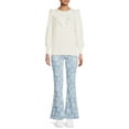 thumbnail image 3 of Madden NYC Juniors' Super High Rise Flare Jeans, 3 of 5