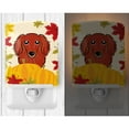 thumbnail image 2 of Carolines Treasures BB2020CNL Longhair Red Dachshund Thanksgiving Ceramic Night Light, 2 of 2