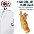 thumbnail image 3 of Anti-Scratch Cat Scratching Deterrent Tape, Transparent Clear Cat Scratch Furniture Protector, Single Side Cat Scratch Training Tape with 30 Pins for Couch,Carpet,Doors, 3 of 5