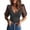 Gray#4, variant on Hzzrkos Women Casual Fitted Solid Color V Neck Mesh Puff Short Sleeve Blouse Top