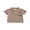 Brown, variant on BemeyourBBs Western Country Baby Boy Clothes Toddler Baby Boys Cowboy Outfit New to Here Shirt Boots Embroidery Summer Short Sleeve Waffled Striped Collar Half Button Causal Shirts Tops