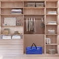 thumbnail image 5 of Unique Bargains Clothes Storage Moving Bags for Closet Organizers Dark Blue 29x13x14.5in, 5 of 7