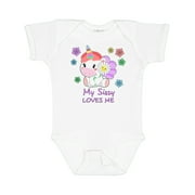 Inktastic My Sissy Loves Me Cute Unicorn Boys or Girls Baby Bodysuit