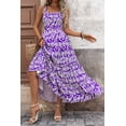 thumbnail image 3 of Vestido PRETTYGARDEN Floral Morado Blanco Maxi XL, 3 of 9