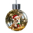 thumbnail image 2 of ChicYu Christmas Puppy Snow Globe Festive Design Exquisite Snow Effect for Tabletop Mantel Home Holiday Decor Gift Christmas Dog Snow Ornaments, 2 of 6