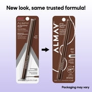 Almay All-Day Eyeliner Pencil, Precision Tip Eye Makeup, Hypoallergenic, Built-In Sharpener, 206 Black/Brown, 0.01 oz