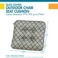 thumbnail image 3 of Duck Covers Water-Resistant Indoor/Outdoor Seat Cushions, 19 x 19 x 5 Inch, 2 Pack, Moonstone Mosaic, 3 of 8