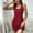 Red, variant on Sleepwear for Women Tank Nightgown Chemise Sleeveless Sleep Dress Lace Trim Short Dress Women's Lingerie,Sleep & Lounge Black