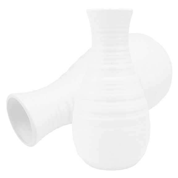 FOMIYES B Plastic Modern Flower Holder Vase for Home Decor 2 Pieces