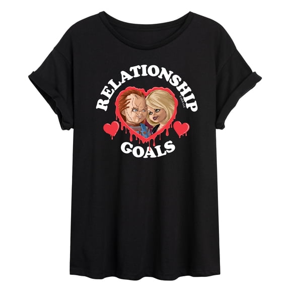 Chucky - Halloween - Bride Of Chucky - Relationship Goals - Juniors Ideal Flowy Muscle T-Shirt