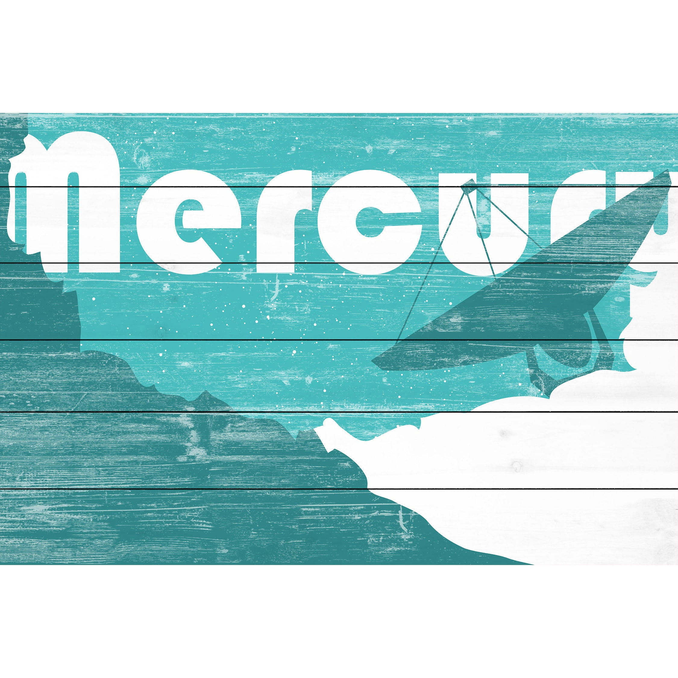 Marmont Hill - "Mercury" Painting Print on White Wood