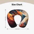 thumbnail image 5 of Gaeub Dynamic Fire Bird Art Print Memory Foam Travel Pillow,U-Shaped Neck Pillow,Head Neck Support Airplane Pillow,Flight Pillow for Traveling,Car,Home,Office,Washable Cover, 5 of 8