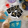 thumbnail image 3 of 9pcs Nickel Custom Self-adhesive Picture Stickers Independence Day Metal Decals Golden Cross 40x40mm Nickel, 3 of 8