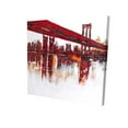 thumbnail image 1 of Pont Rouge - Toile 24"x24 Pouces - Impression à la Demande, 1 of 5