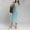 Light Blue, variant on ZZwxWA T Shirt Dresses for Women 2025 Maxi Dress Summer Casual Short Sleeve Crewneck Long Dress Beach Simple Solid Dress