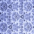 thumbnail image 1 of Ahgly Company Machine Washable Indoor Square Abstract Blue Contemporary Area Rugs, 4' Square, 1 of 4