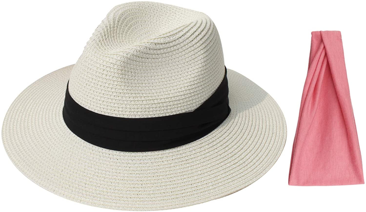 Women Belt Buckle Fedora Hat Classic 
