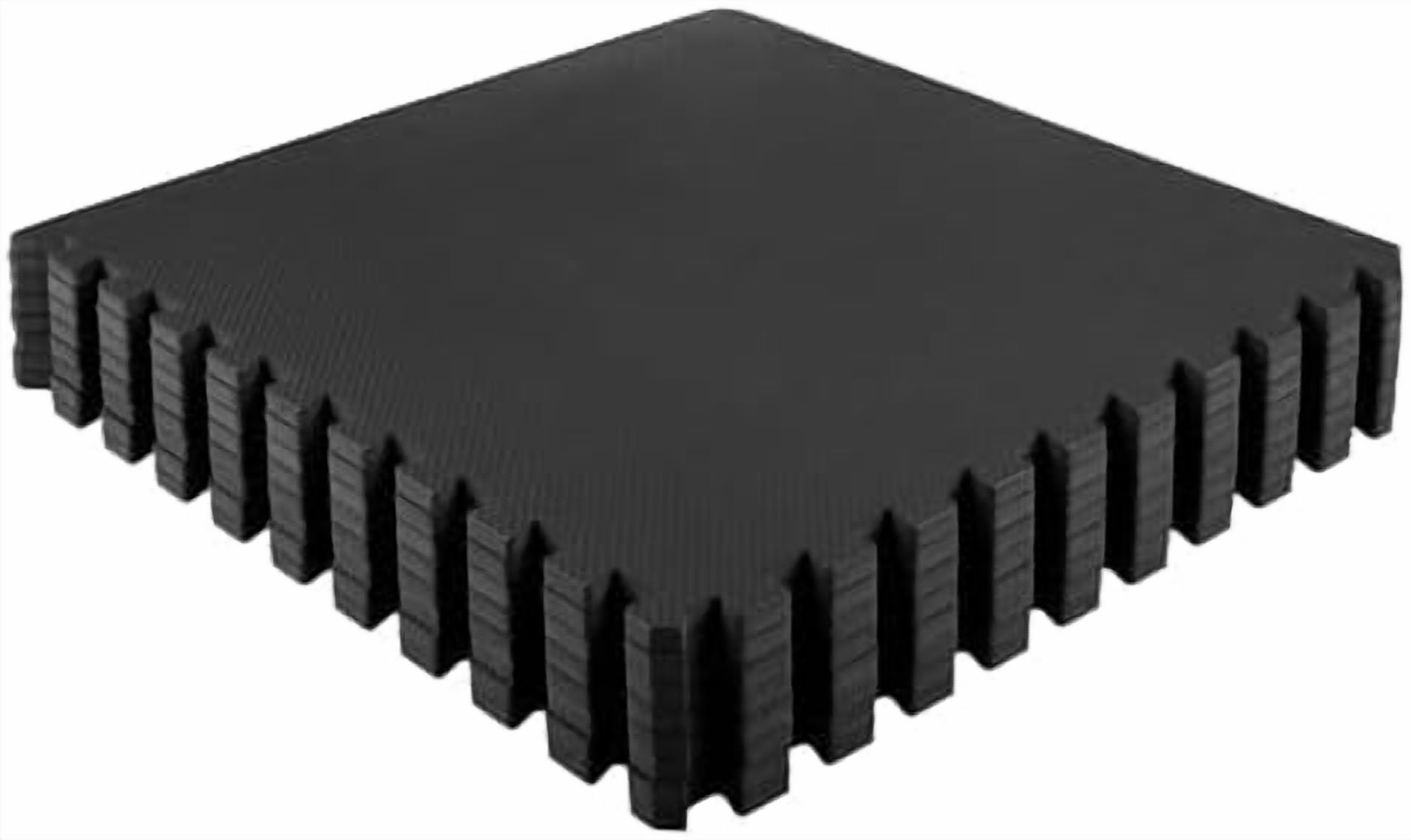 EVA Foam Mat Tiles 8-Pack - 32 SQ FT of Interlocking Padding for Garage, Playroom, or Gym Flooring - Exercise Mat or Baby Playmat by  (Black)