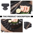 thumbnail image 2 of 1 plato de sushi de cerámica con forma de sector para barbacoa, plato para dumplings, plato para aperitivos, vajilla, 2 of 8