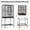 Black, variant on Spacious Flight Bird Cage with Rolling Stand & Storage Shelf - Durable Wrought Iron Parrot Home - Easy Clean, Ideal for Parakeets, Cockatiels, Conures, Lovebirds, Cockatoos - Black, Medium/Large