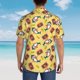 thumbnail image 4 of Fotbe Pineapples Sharks In Hawaiian Camisa Hawaiana para Hombre Unisex – Camisa Casual de Verano con Botones de Manga Corta de Algodón y Lino,Small, 4 of 7