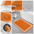 thumbnail image 6 of Burnt Orange Geometric Bath Mat 3 Piece Bathroom Rug Set, Country Greece Key Art Non Slip Bath Rug Contour Mat and Toilet Lid Cover, Absorbent Shower Mats Soft Bath Rugs and Mats Sets, 6 of 8