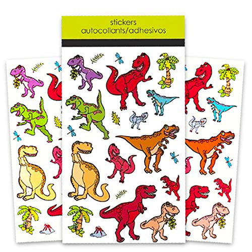 2 Books and Over 50 Dinosaur Stickers Dinosaur Coloring Book Super Set Kids Toddler