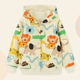 thumbnail image 2 of Gubotare Kids Zip Up Hoodies for Toddler Boys Girls Hooded Sweatshirts Light Winter Fall Clothes Outwear 3-7Y (Yellow, 1-2 Years ), 2 of 9