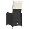 thumbnail image 5 of vidaXL Reclining Garden Chair Black, Cream White, 5 of 5