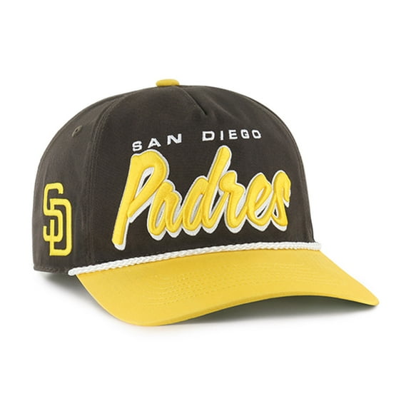 Men's '47 Brown San Diego Padres Dropshadow Rope Hitch Adjustable Hat