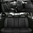 thumbnail image 3 of ELUTO 5 Seats 11pcs PU Leather Car Seat Cover Full Set Seat Cushion Universal for Car Truck Sedan SUV (Black), 3 of 14