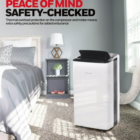 Honeywell - 10,000 BTU Smart Wi-Fi Portable Air Conditioner - Silver