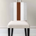 thumbnail image 3 of Boho Brown Chair Covers Set of 4 Striped Tribal Farmhouse Style Chair Back Covers Stretch Removable Washable Slipcovers Protector for Dining Room Kitchen Party Decor, 3 of 5