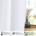 thumbnail image 6 of NICETOWN Pure White Door Curtain, Room Darkening French Door Curtain Thermal Insulated Drape for Dorm Room Classroom, 36"x72", 1 Panel, 6 of 7