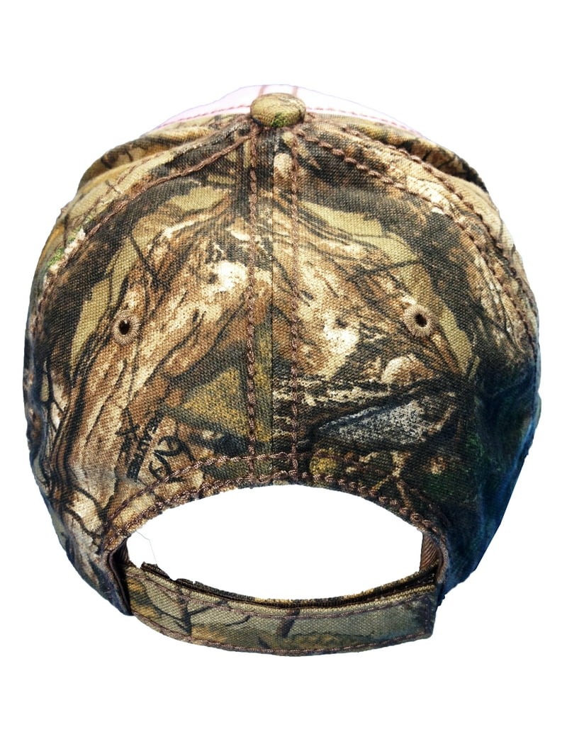 Camo Cutie Cap Womens Realtree Camo Cap with pink front and