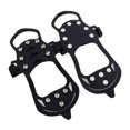 thumbnail image 3 of Cubierta Del Zapato 1 par de zapatos de escalada con clavos antideslizantes de goma de 11 clavos para zapatos de invierno para senderismo Hugtrwg Para Estrenar, 3 of 9