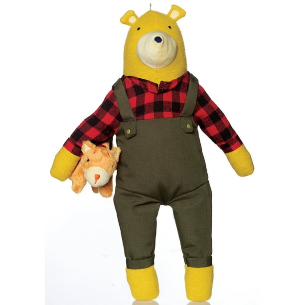 Manhattan Toy Lemon The Bear + Kitty, Stuffed Animal Bear and Kitten, 16 Manhattan Toy Lemon The Bear + Kitty, Stuffed Animal Bear and Kitten, 16
