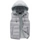 thumbnail image 1 of Chaleco de moda para mujer, chaleco suelto de cuero brillante de Color sólido con cuello levantado, chaleco de algodón, chaqueta Fridja  qr847, 1 of 4