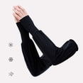 thumbnail image 2 of Cooling Arm Sleeves UPF 50+ Loose Fit Breathable Sun Protection for Women Non-Slip for Driving Hiking Cycling Outdoor Work 1 Pair (Black),Size Free Size, 2 of 2